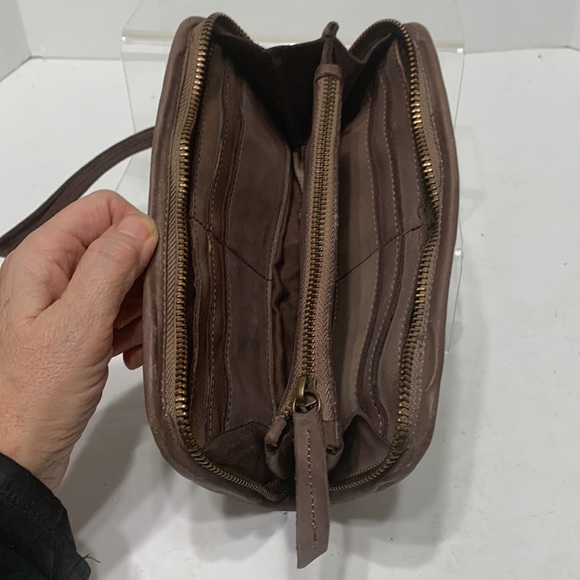 Boho studded leather wallet or clutch - Picture 7 of 15